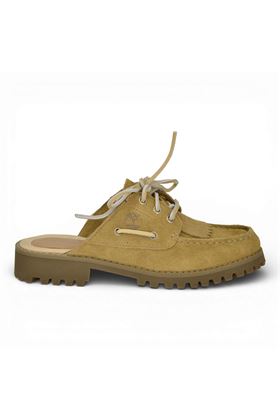 Sabot donna Timberland in camoscio colore beige. TIMBERLAND | A4198-EW1