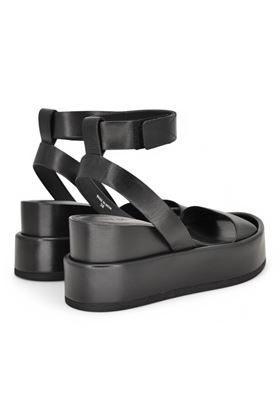 Zatterone donna in pelle nera. JVAM | 32517-NERO