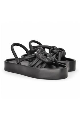 Sandalo donna in pelle colore nero. JVAM | 37054-NERO