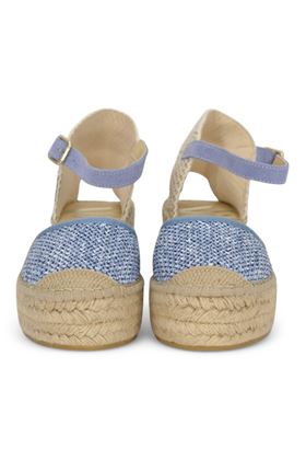 Campesinas in tessuto colore azzurro. VIDORRETA | 51200-AZUL