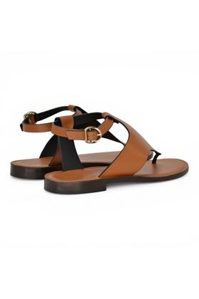 Sandalo dnna Donnarì in cuoio colore cuoio. DONNARI' | DR01A-CUOIO