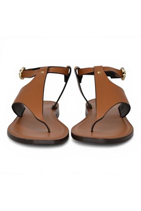 Sandalo dnna Donnarì in cuoio colore cuoio. DONNARI' | DR01A-CUOIO