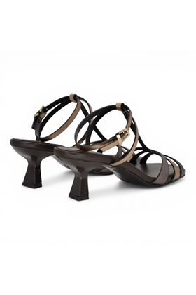 Sandalo donna Donnarì in pelle laminata multicolore. DONNARI' | GD05G-MULTI