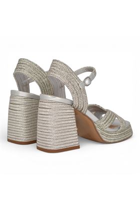 Sandalo donna Exè in corsa colore argento. EXE' | 020-SILVER