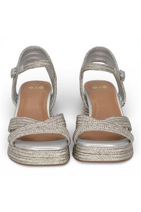 Sandalo donna Exè in corsa colore argento. EXE' | 020-SILVER