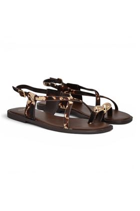 Sandalo donna Exè in cavallino. EXE' | 026-MIX BROWN