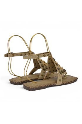 Sandalo donna Exè in camoscio colore beige. EXE' | 851-BEIGE