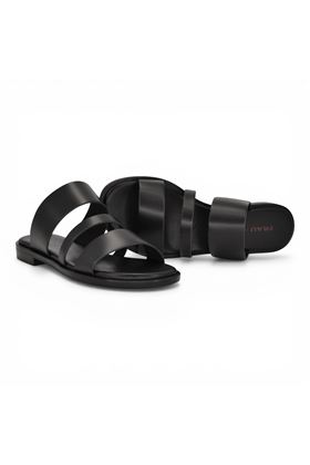 Ciabatta donna Frau in pelle colore nero. FRAU | 86M0-NERO