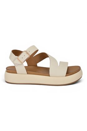 Sandalo donna Inuovo in pelle colore crema. INUOVO | A96001-CREMA