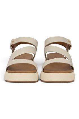 Sandalo donna Inuovo in pelle colore crema. INUOVO | A96001-CREMA