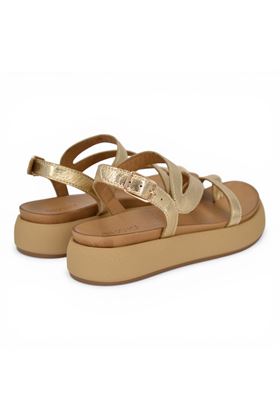 Sandalo donna Inuovo in pelle colore oro. INUOVO | A96003-ORO