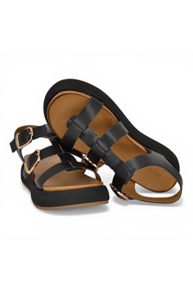 Sandalo donna Inuovo in pelle colore nero. INUOVO | A96046-NERO