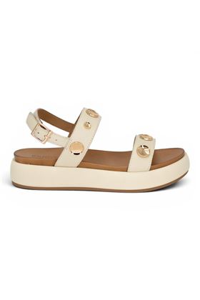 Sandalo donna Inuovo in pelle colore crema. INUOVO | A96050-CREMA