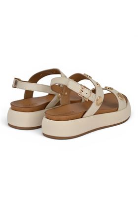 Sandalo donna Inuovo in pelle colore crema. INUOVO | A96050-CREMA
