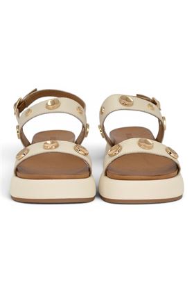 Sandalo donna Inuovo in pelle colore crema. INUOVO | A96050-CREMA