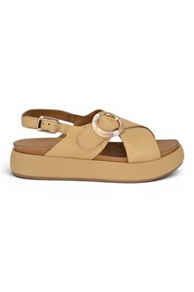 Sandalo donna Inuovo in pelle colore beige. INUOVO | A96066-SCISSOR