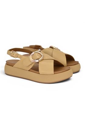 Sandalo donna Inuovo in pelle colore beige. INUOVO | A96066-SCISSOR
