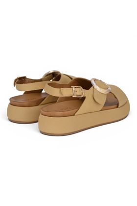 Sandalo donna Inuovo in pelle colore beige. INUOVO | A96066-SCISSOR
