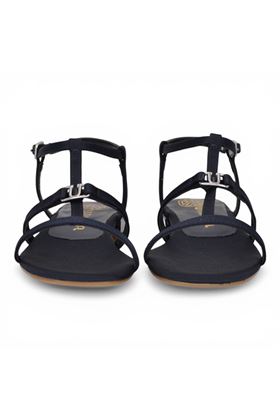 Sandalo donna in raso colore blu notte. UNISA | CARENA-MARINO