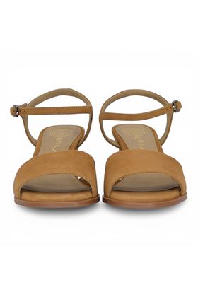 Sandalo donna Bibi lou in camoscio colore cuoio. UNISA | LAILO-MISTRAL