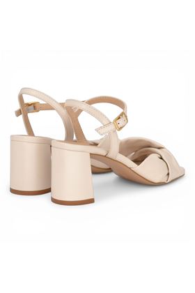 Sandalo donna Bibi Lou in pelle colore avorio. UNISA | MEDWAY-IVORY