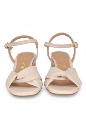 Sandalo donna Bibi Lou in pelle colore avorio. UNISA | MEDWAY-IVORY