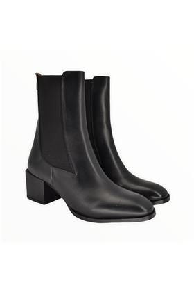 pelle alto elastico tacco medio----------- ALBANO | 2310-NERO