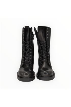 Biker donna in pelle colore nero ALEMANNI | 4009-NERO
