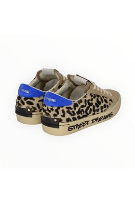 Sneaker donna in camoscio leopardato CRIME | 21011-68
