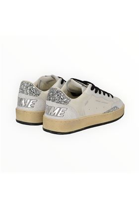 Sneakewr donna in pelle colore bianco. CRIME | 21203-10