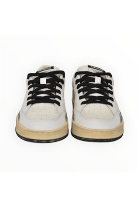 Sneakewr donna in pelle colore bianco. CRIME | 21203-10