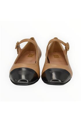 Ballerina donna in pelle colore cammello. DETAIL | B3610-CAMEL