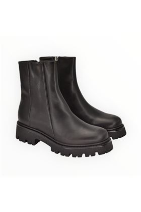 vitello vibram cuciture zip laterale--------- VLS | 7018-NERO