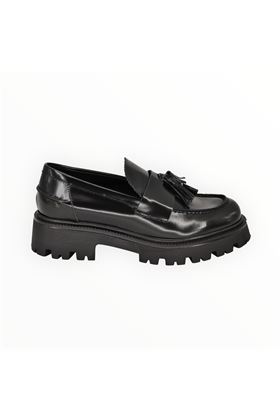 spazzolato pon pon vaschetta----------- VLS | 7630-NERO