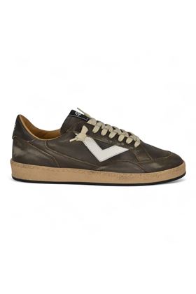 Sneakers uomo in pelle colore taupe. 4B12- | PLAYNEW-U121