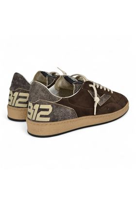 Sneakers uomo in camoscio colore testa di moro. 4B12- | PLAYNEW-U127