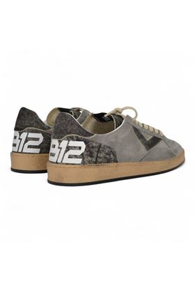 Sneakers uomo in camoscio colore grigio. 4B12- | PLAYNEW-U129