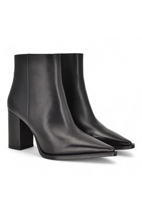 Tronchetto donna in pelle colore nero. ALBANO | 2903-NERO