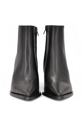 Tronchetto donna in pelle colore nero. ALBANO | 2903-NERO
