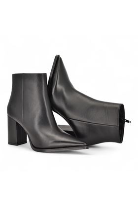 Tronchetto donna in pelle colore nero. ALBANO | 2903-NERO