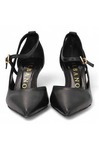 Decoltè donna in pelle colore nero. ALBANO | 2915-NERO