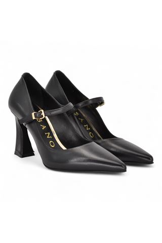 Decoltè in pelle colore nero. ALBANO | 2927-NERO
