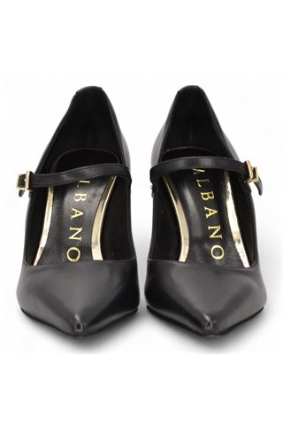 Decoltè in pelle colore nero. ALBANO | 2927-NERO