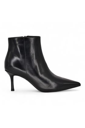 Tronchetto donna in pelle colore nero. CHICONIC | 215-NERO