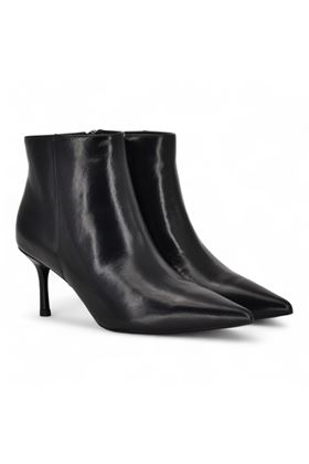 Tronchetto donna in pelle colore nero. CHICONIC | 215-NERO