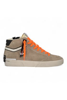 Sneaker uomo in crosta colore tortora. CRIME | 11171-15