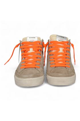 Sneaker uomo in crosta colore tortora. CRIME | 11171-15