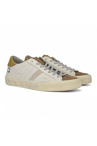 Sneaker uomo in pelle colore bianco. DATE | M431HLSC-WUWU