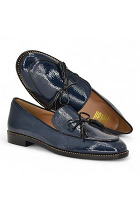 Mocassino donna in vernice blu. DETAIL | A272CA-BLU