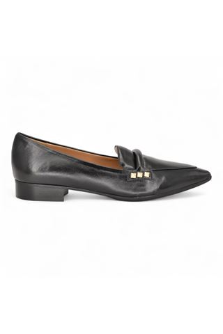 Mocassino donna in pelle colore nero. DETAIL | Y9218-NERO